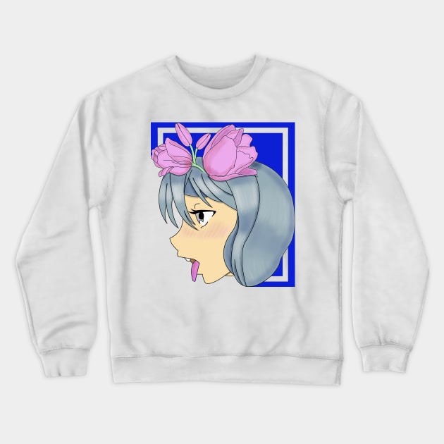 Anime girls B Crewneck Sweatshirt by Gerigansu